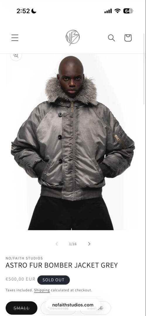 ジャケット・アウター nofaith studios Astro Fur Bomber Jacket