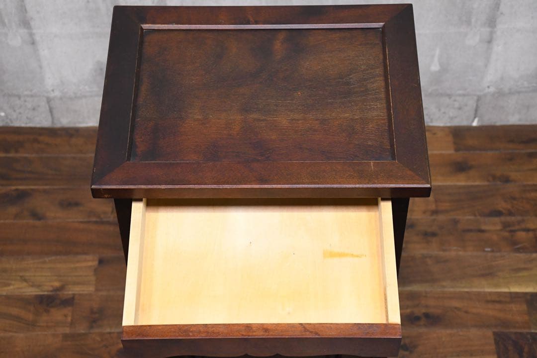 EFK21 北海道民芸家具 HM861K 電話台 9.6万 カバ/樺 無垢材