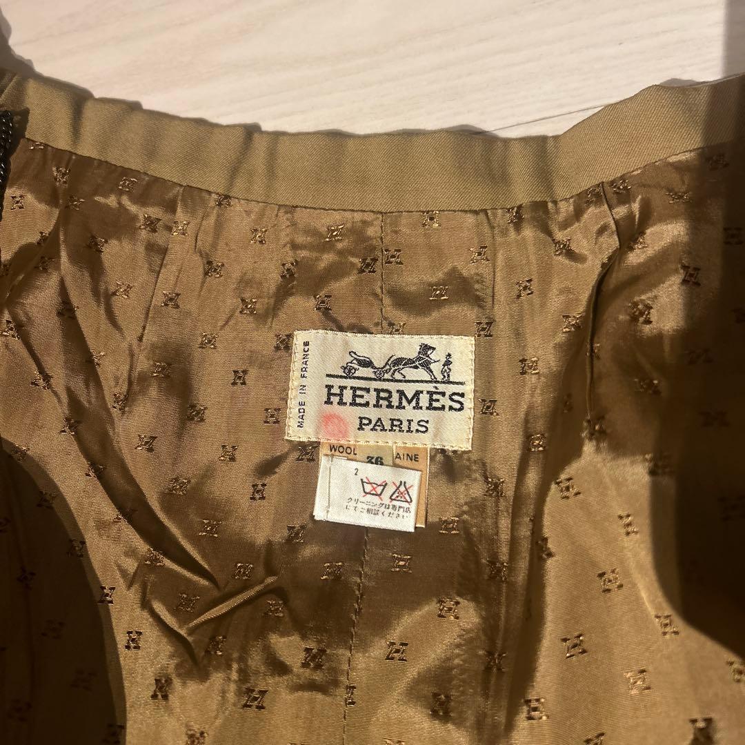 【専用】HERMES ヴィンテージ エルメスベージュ タイトスカート