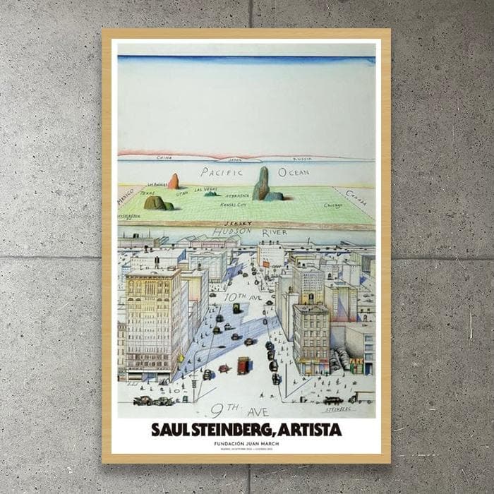 額装品/Vista del1976 スタインバーグ/アート/ポスター/インテリア