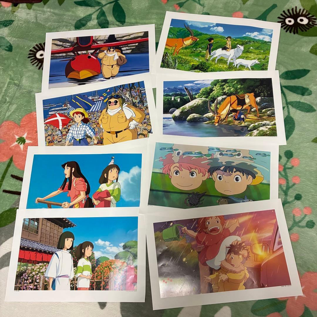 ジブリポスター柄違い、16タイトル各2枚合計32枚セット
