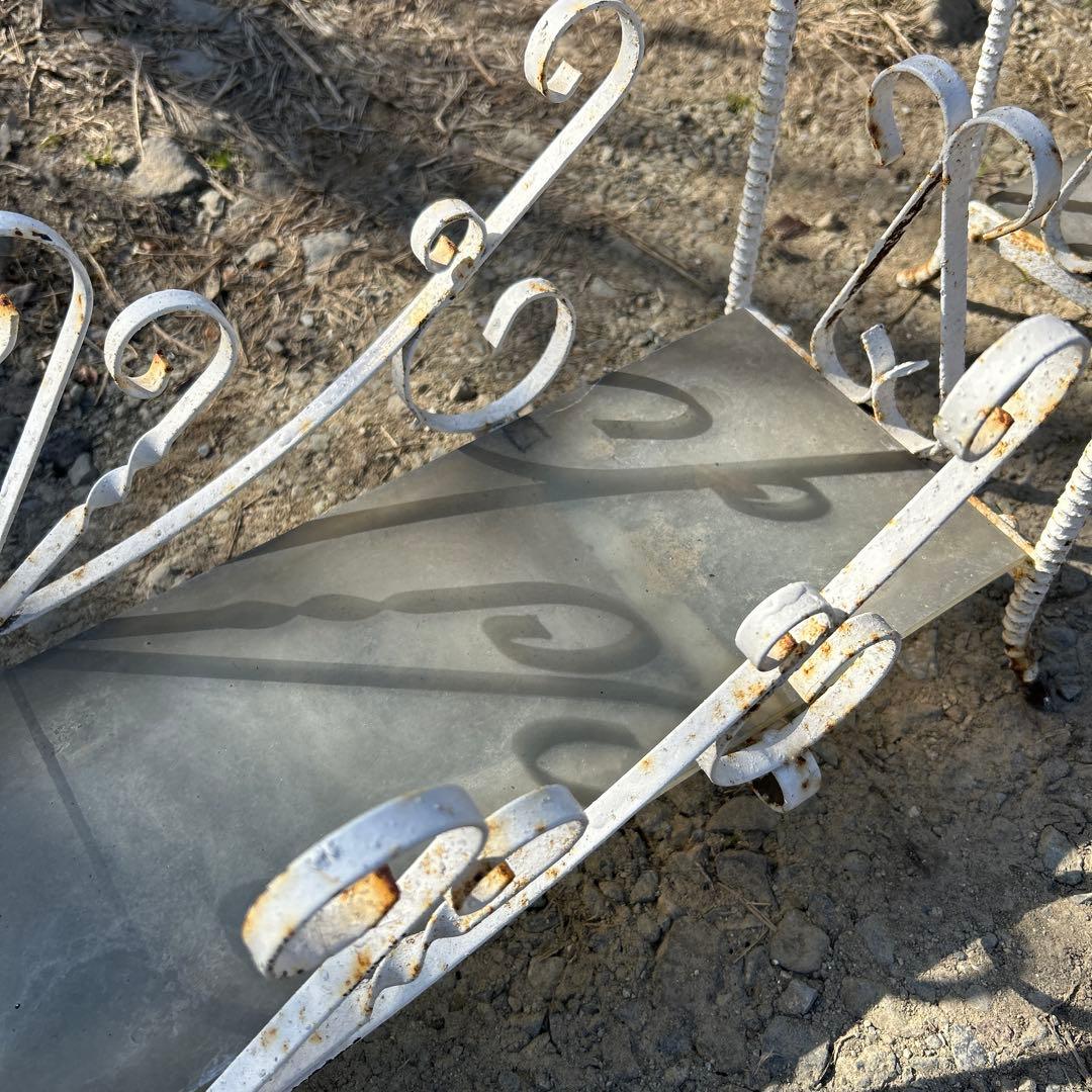 昭和　アンティーク　ガーデニング　シャビー アイアン　直接お渡し限定