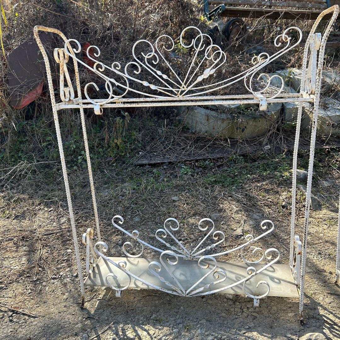 昭和　アンティーク　ガーデニング　シャビー アイアン　直接お渡し限定