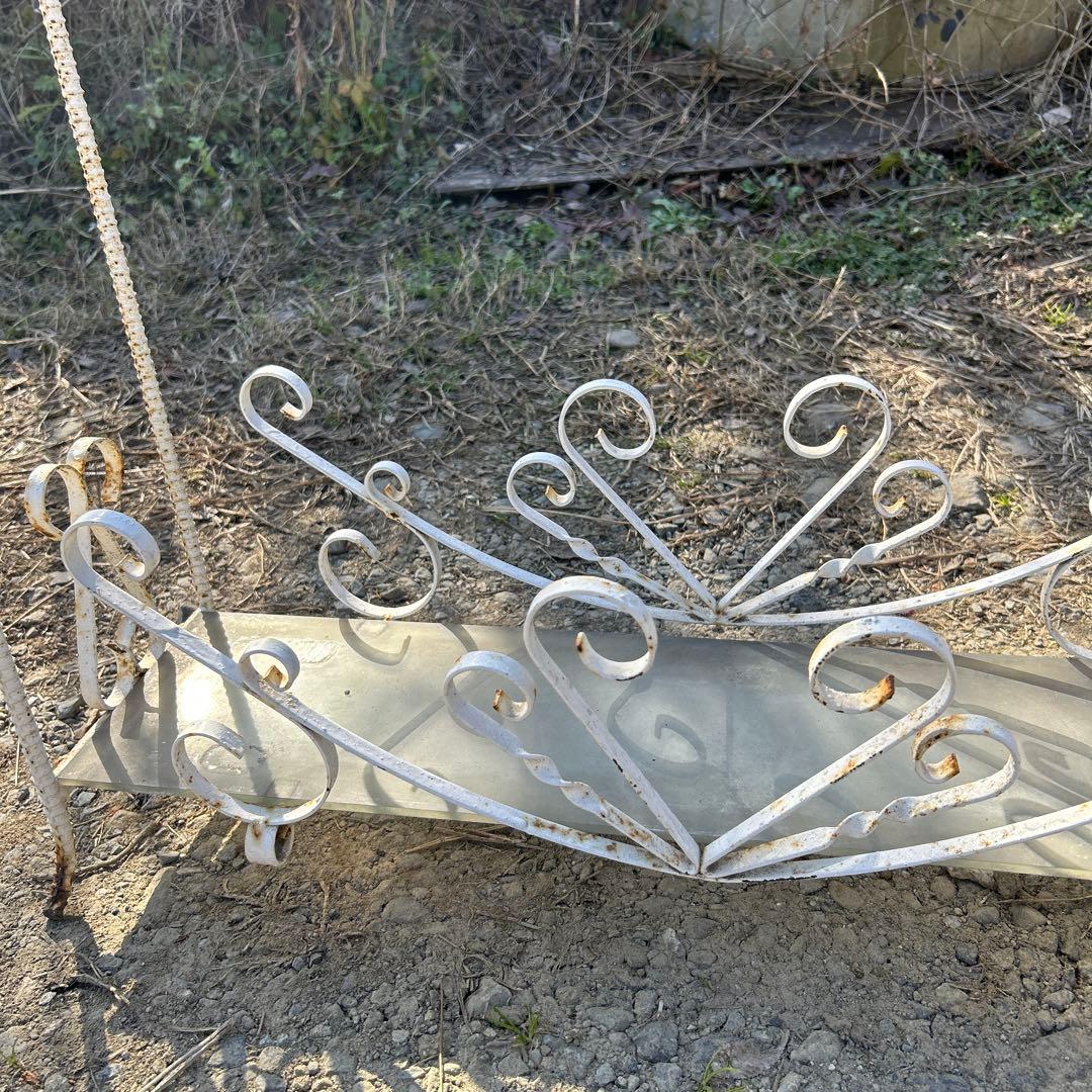 昭和　アンティーク　ガーデニング　シャビー アイアン　直接お渡し限定