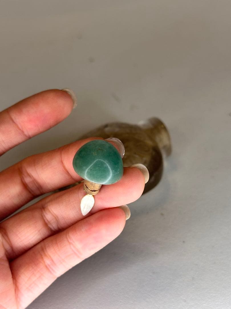 清末時代　天然水晶　鼻煙壺　中国古美術　時代物