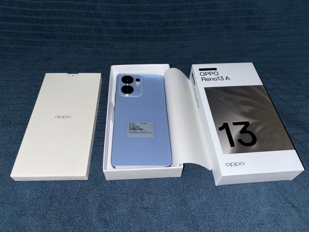 OPPO RENO 13A 128GB 8GB アイスブルー　SIMフリー