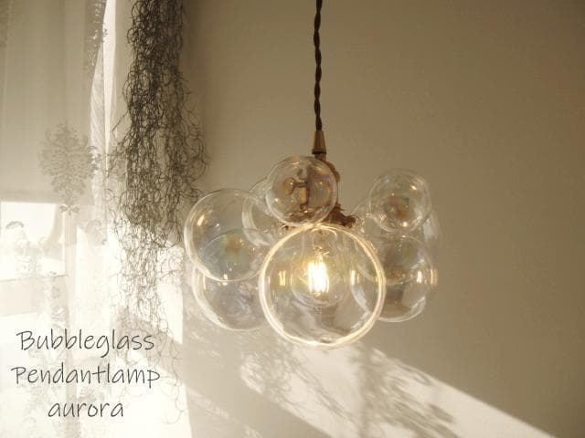 訳特コード80cmバブルガラスペンダントライトシャボン玉ランプガラス玉