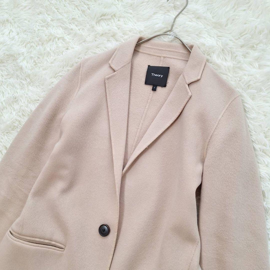 Theory✨セオリー　カシミヤ混　チェスターコート　ダブルフェイス　S