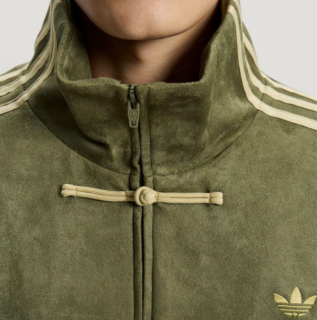 海外限定XL Adidas チャイナトラックジャケット グリーン　KT3847