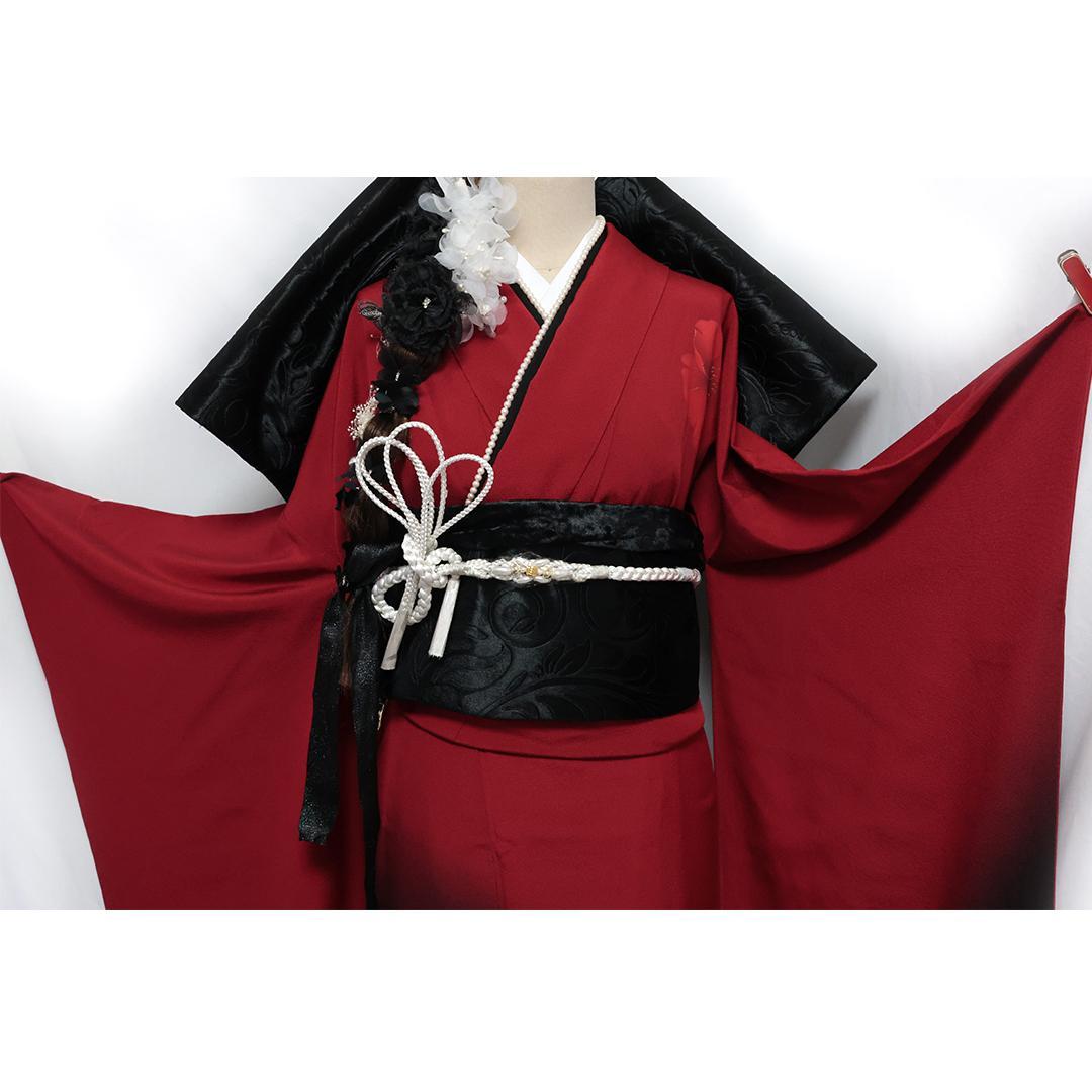 【成人式まだ間に合います】◆ 振袖6点セット166.5cm ◆フルセットbS12