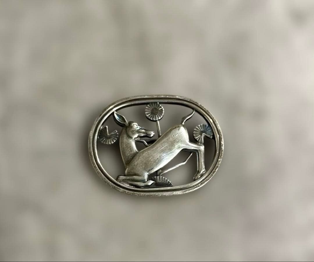 ジョージジェンセン　鹿ブローチ