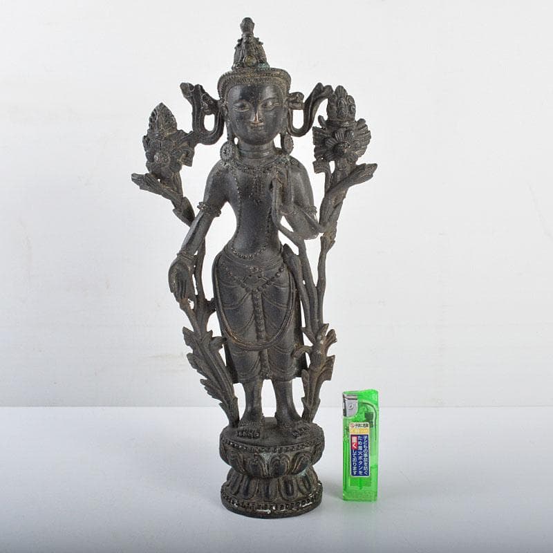 仏教美術　古銅　チベット仏　仏像　置物　M　R4347