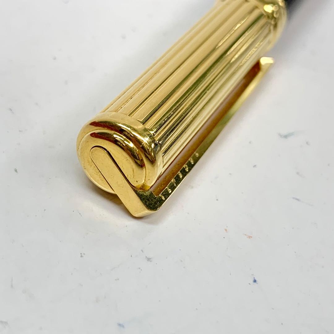 エステーデュポン 18金 万年筆 ゴールド ブラック 0821-S3549h