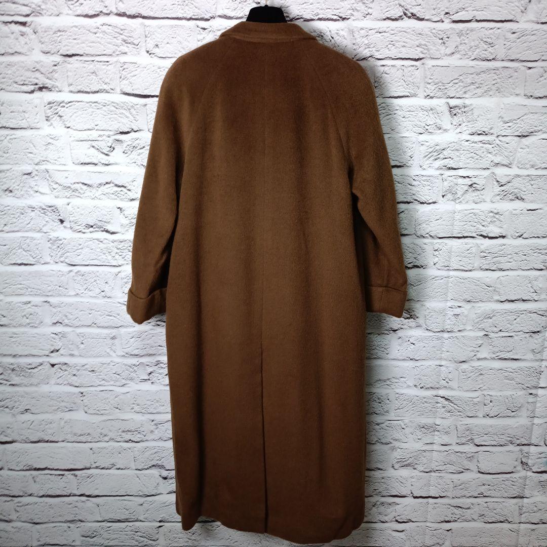 美品■Burberrys ダブル チェスターコート ブラウン カシゴラ・モヘア混