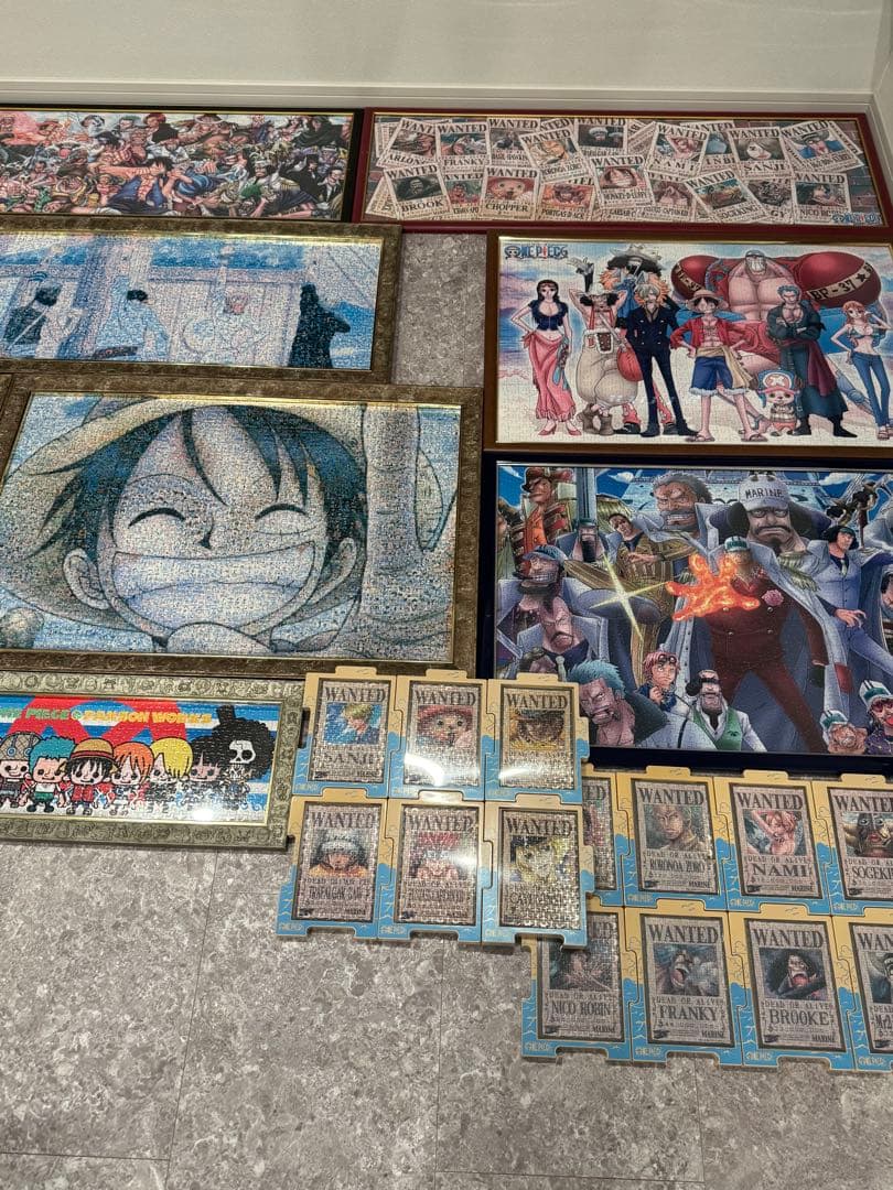 【完成品】ワンピースパズル34個セット/アルティメット専用パネル付