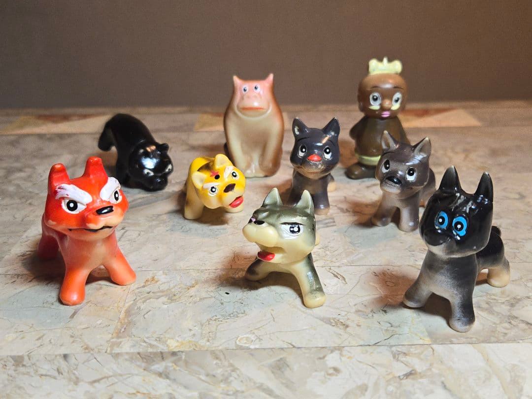 森永まんがココア 狼少年ケン ソフビ人形9体セット