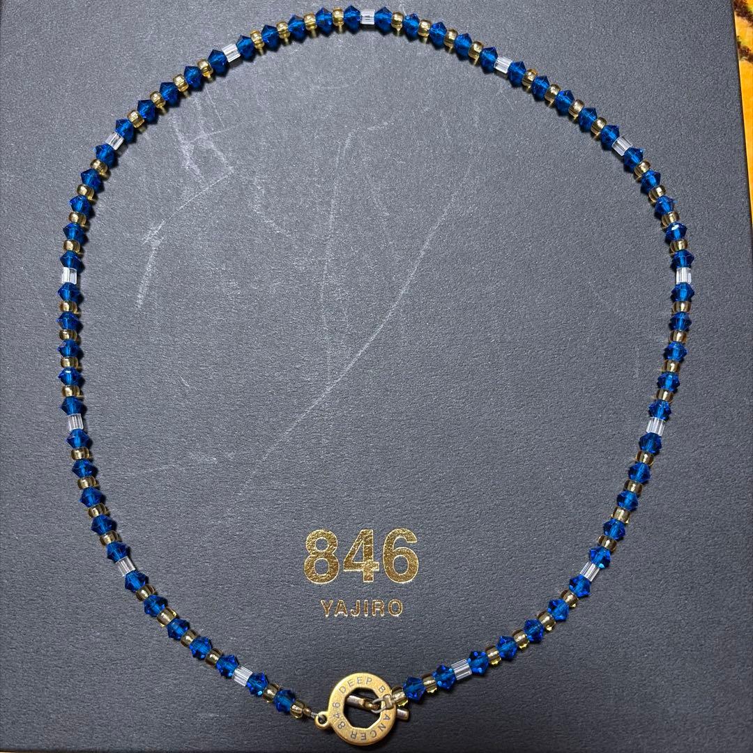 846 YAJIRO DEEP BLUE ネックレス　45cm