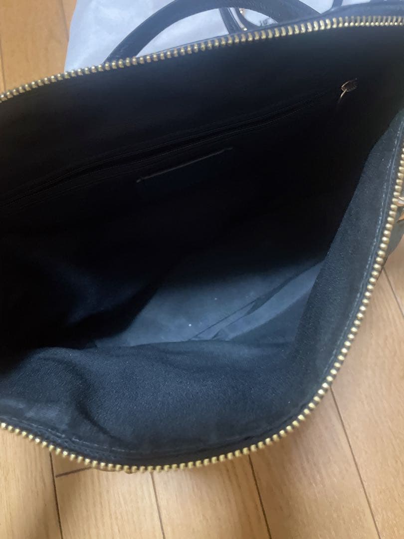 COACH ブラック レザー ハンドバッグ ショルダーバッグ