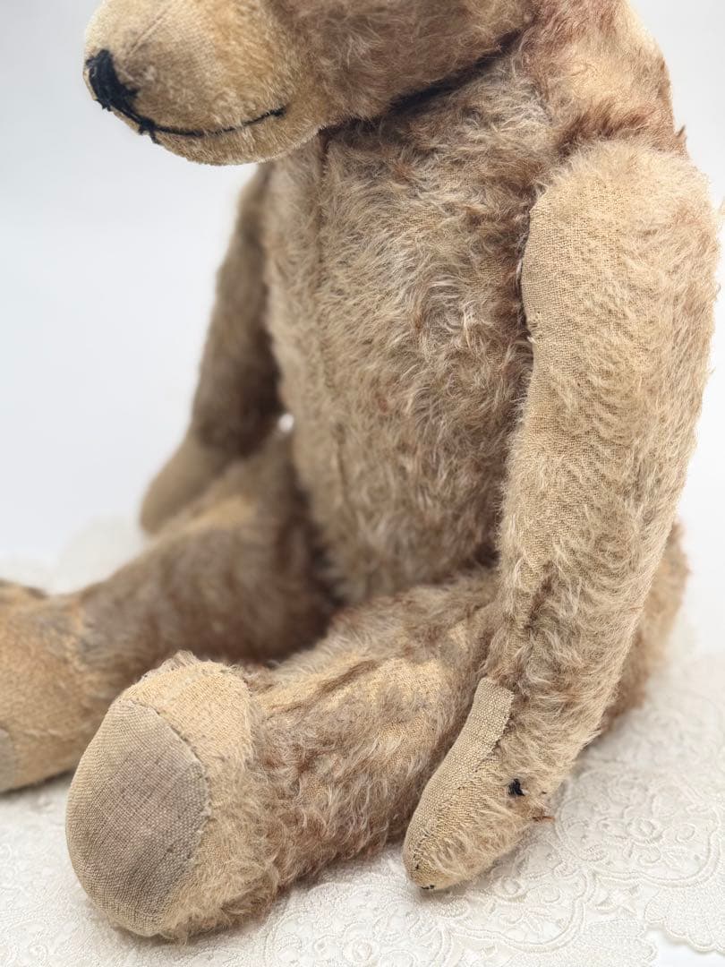 ち*ら様 ハーマン■1930's～1950'sアンティーク大型ベア54cm■HE