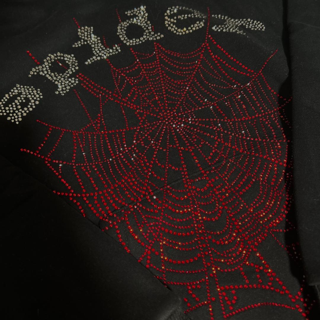 sp5der スパイダーパーカー　ライトストーン