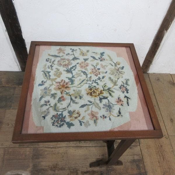 イギリス アンティーク 家具 ファイヤースクリーン サイドテーブル 6948d