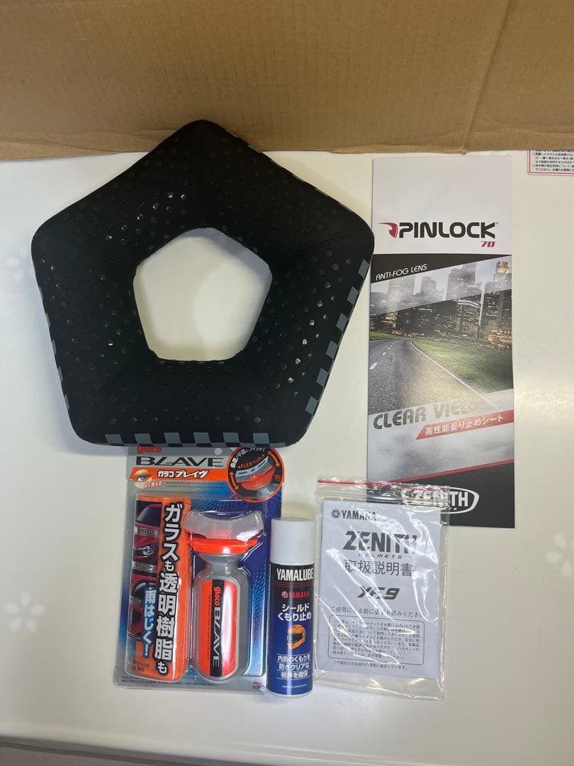 たこち　ヤマハ フルフェイスヘルメット パールホワイト　Ｌサイズ