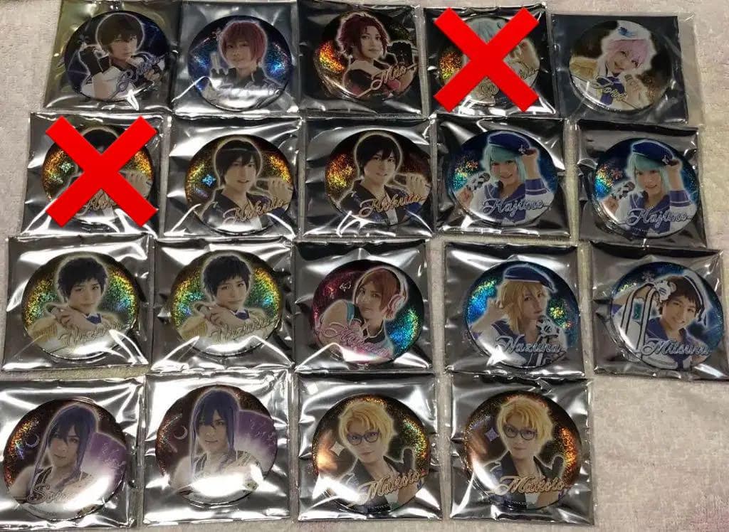 あんステ 缶バッジ ハート缶 ホロ缶