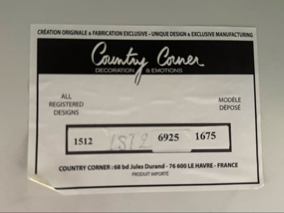 【フランス製】Country Corner ダイニングセット　テーブル＋椅子4脚