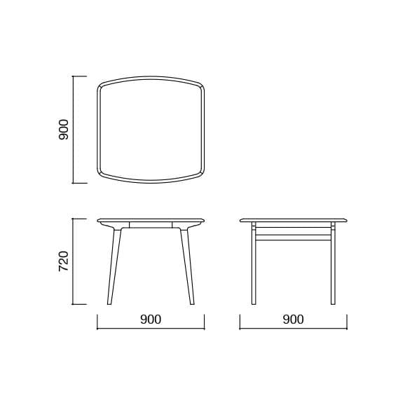 IKI ダイニングテーブル 900 - 無印良品
