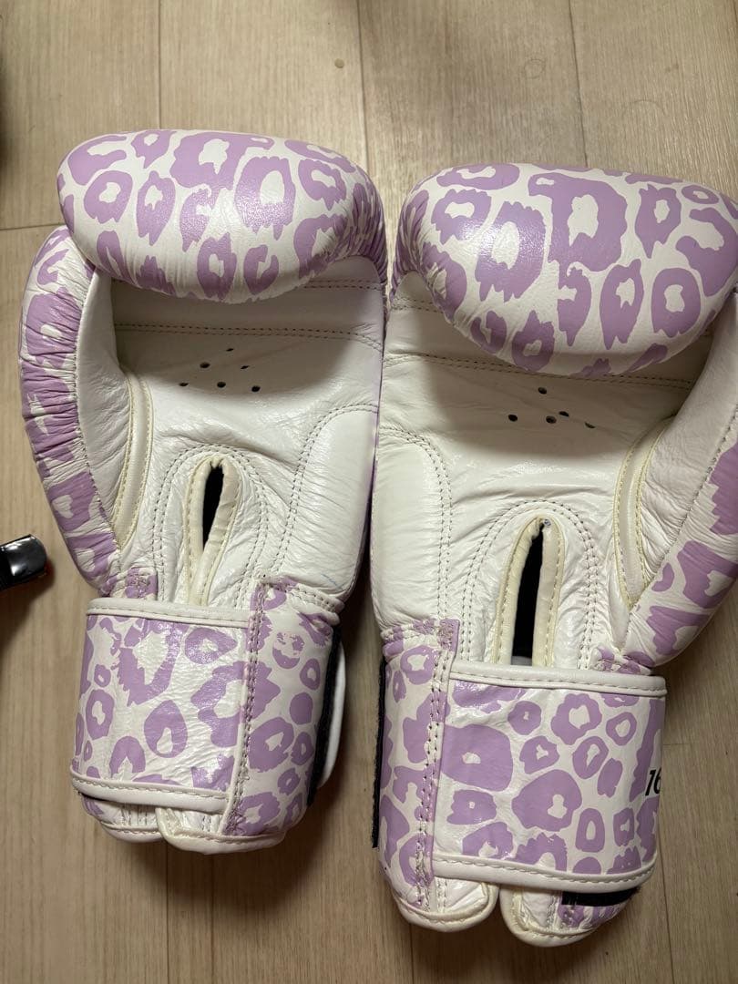 K-1アマチュア　ヒョウ柄 ボクシンググローブ ヘッドギアセット