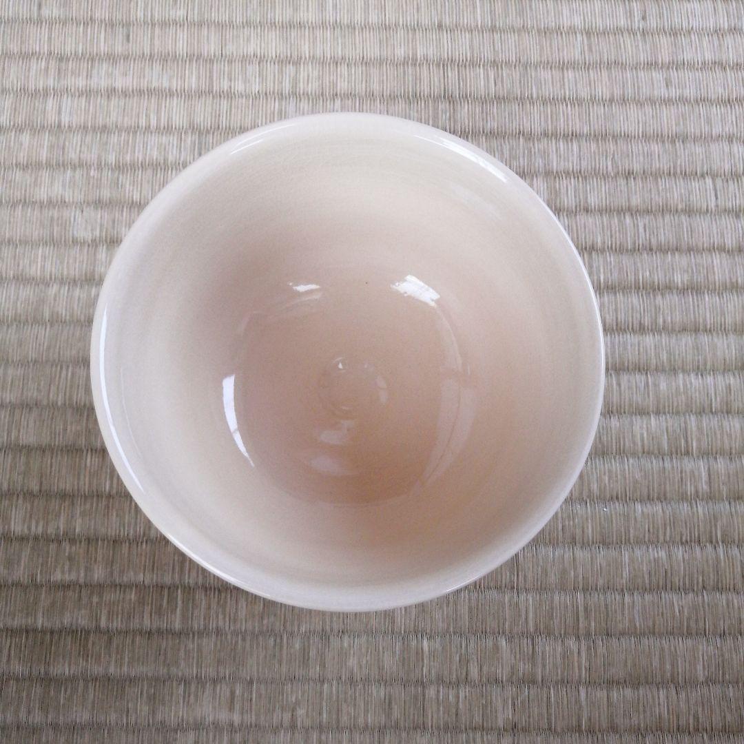 布志名焼　雲寅窯　舟木康定　薊(あざみ)絵図茶碗　共箱