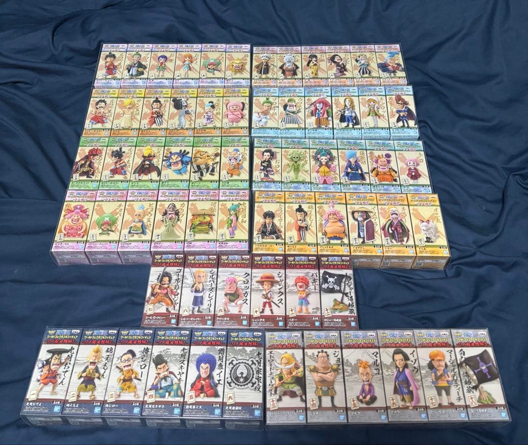 ワールドコレクタブル ワノ国1〜8 回想1～3 全66種　コンプ