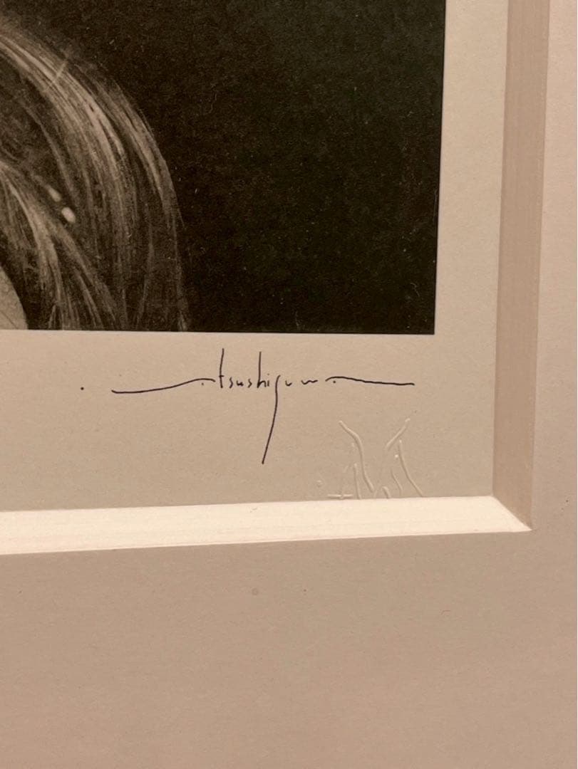 諏訪敦 作品「弥勒 Maitreya」2007 サイン入 額装