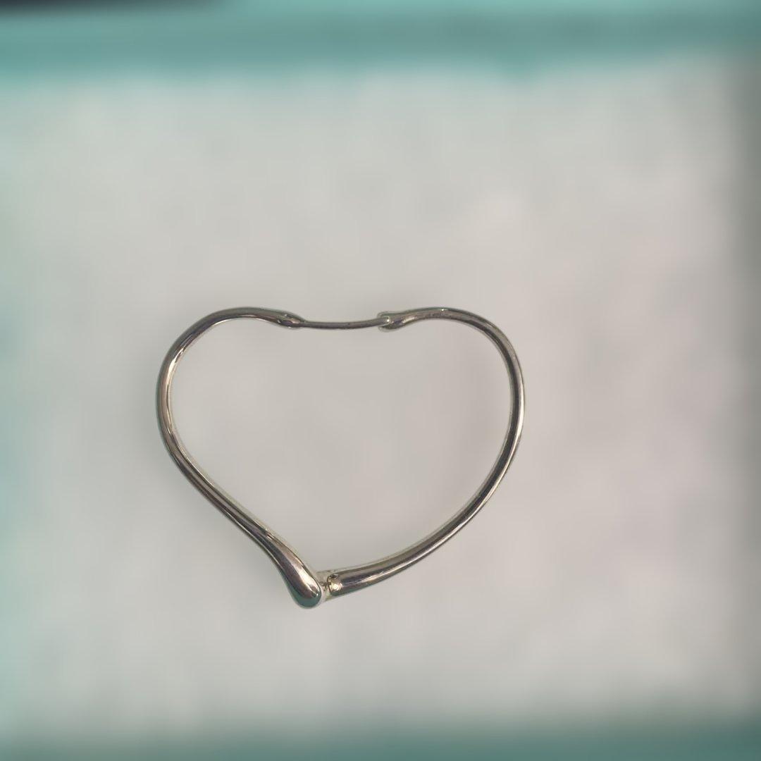 Tiffany オープンハートフープピアス