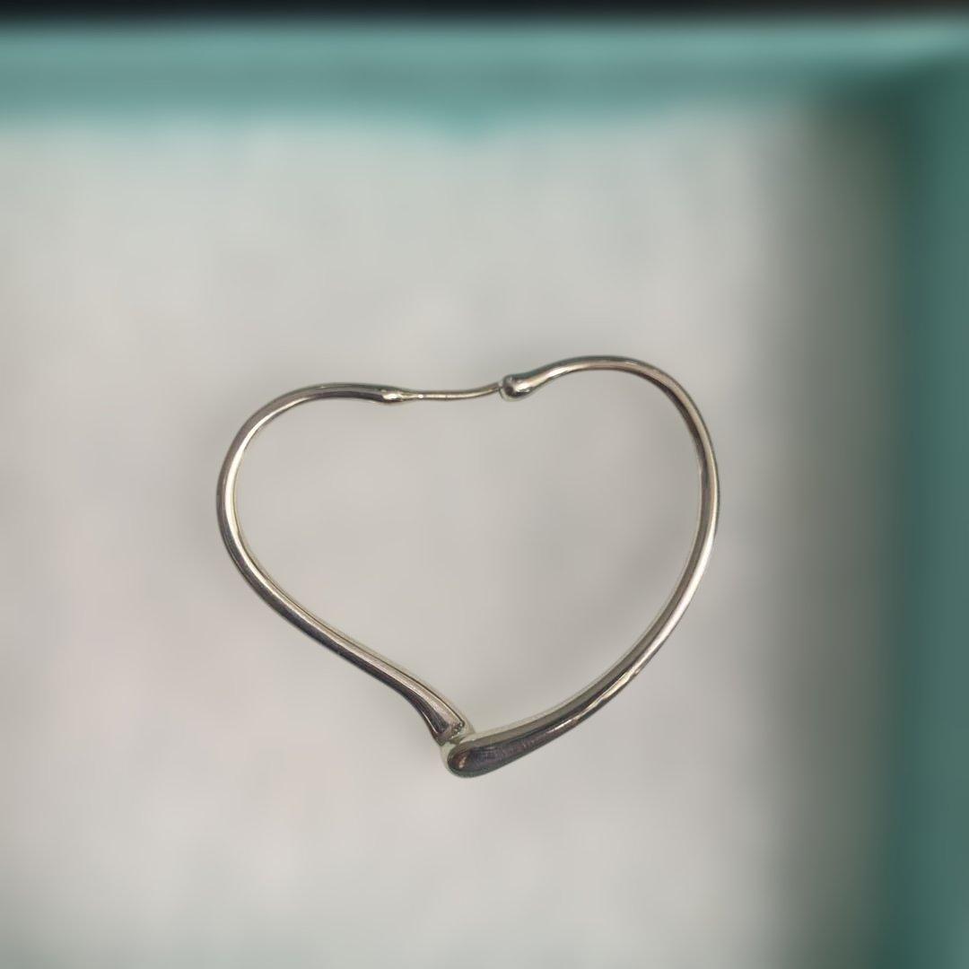 Tiffany オープンハートフープピアス