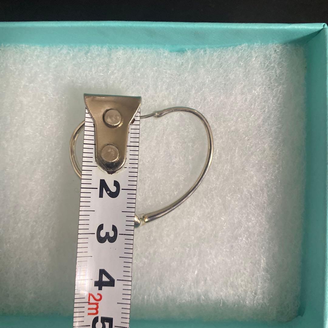 Tiffany オープンハートフープピアス