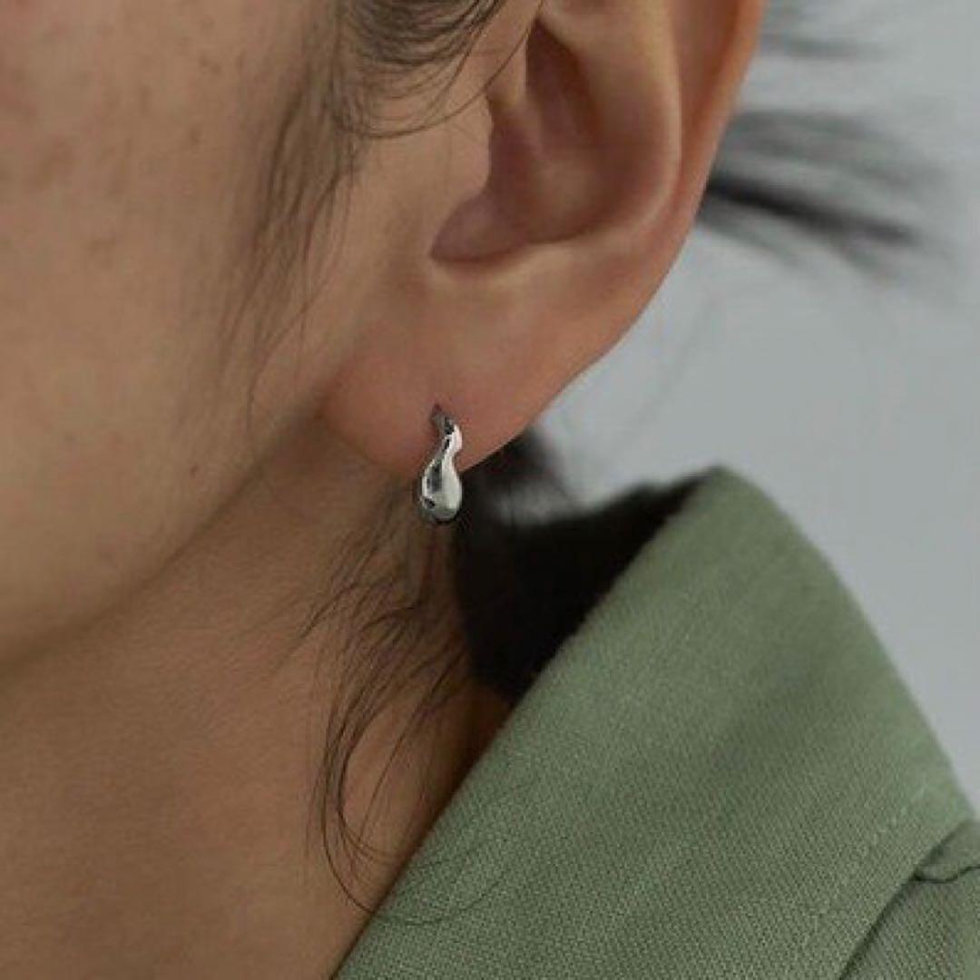 Jouete［スナップピアス］ドロップ SV925+プラチナコーティング F