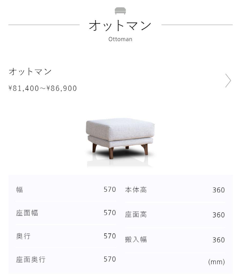 【美品/最高生地】NOYES Vision CL オットマン