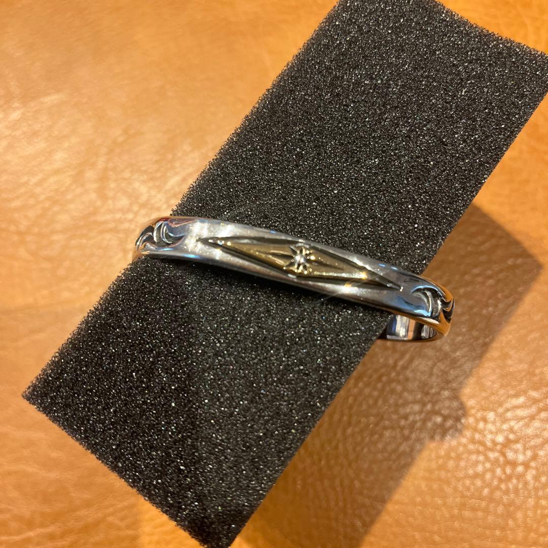 値下げ！美品 BIGHAND バングル ニューサン ワイド SV925 K18