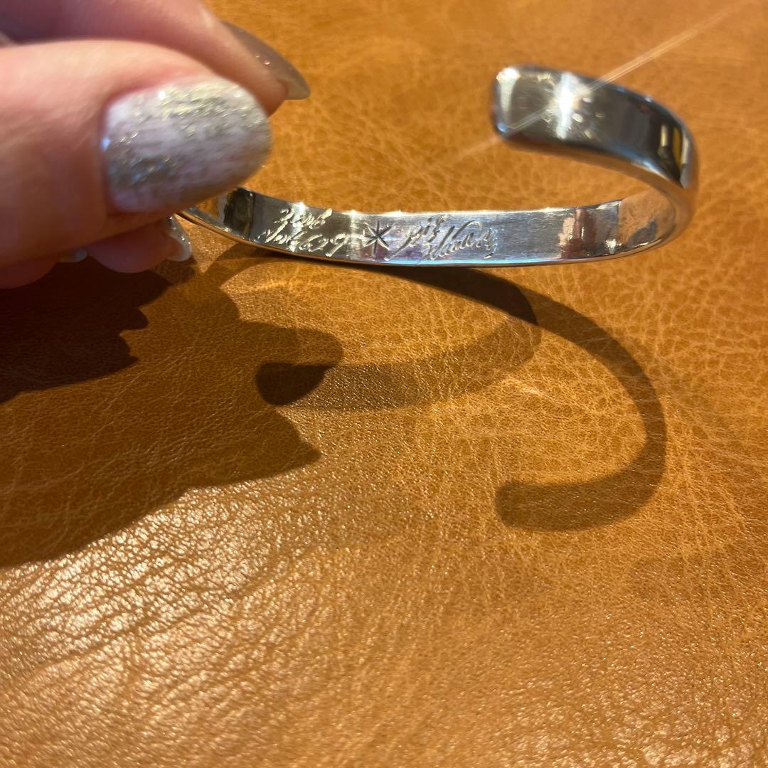 値下げ！美品 BIGHAND バングル ニューサン ワイド SV925 K18