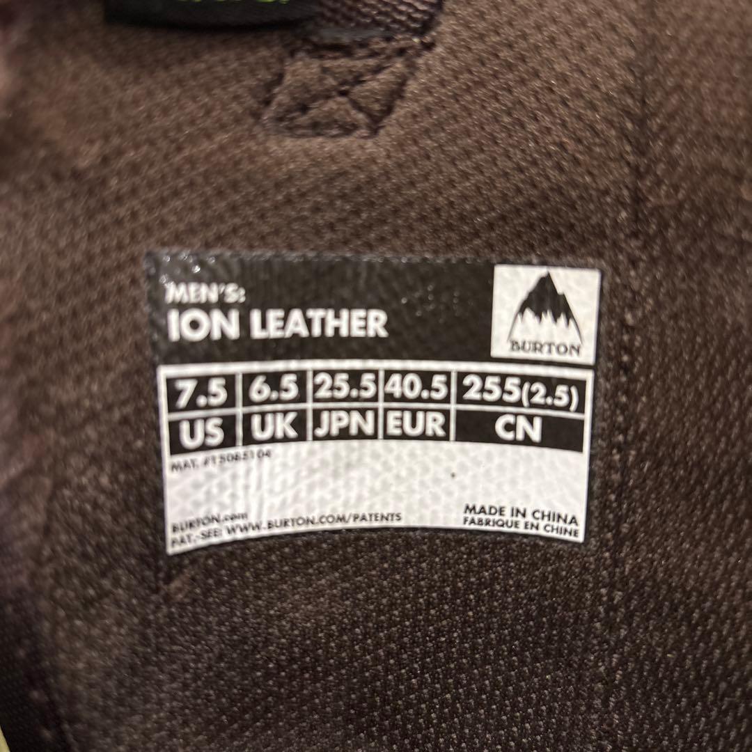 バートン BURTON アイオンレザー ION LEATHER 25.5cm