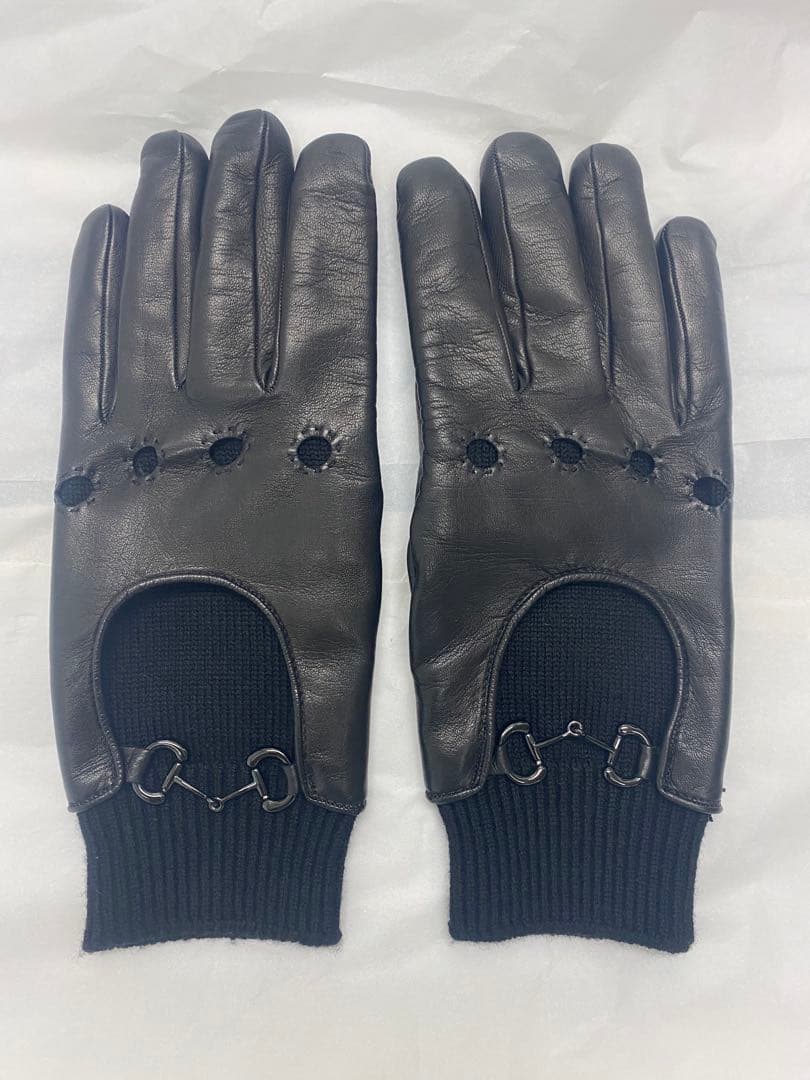 GUCCI グッチ グローブ ラムスキン ホースビット 手袋