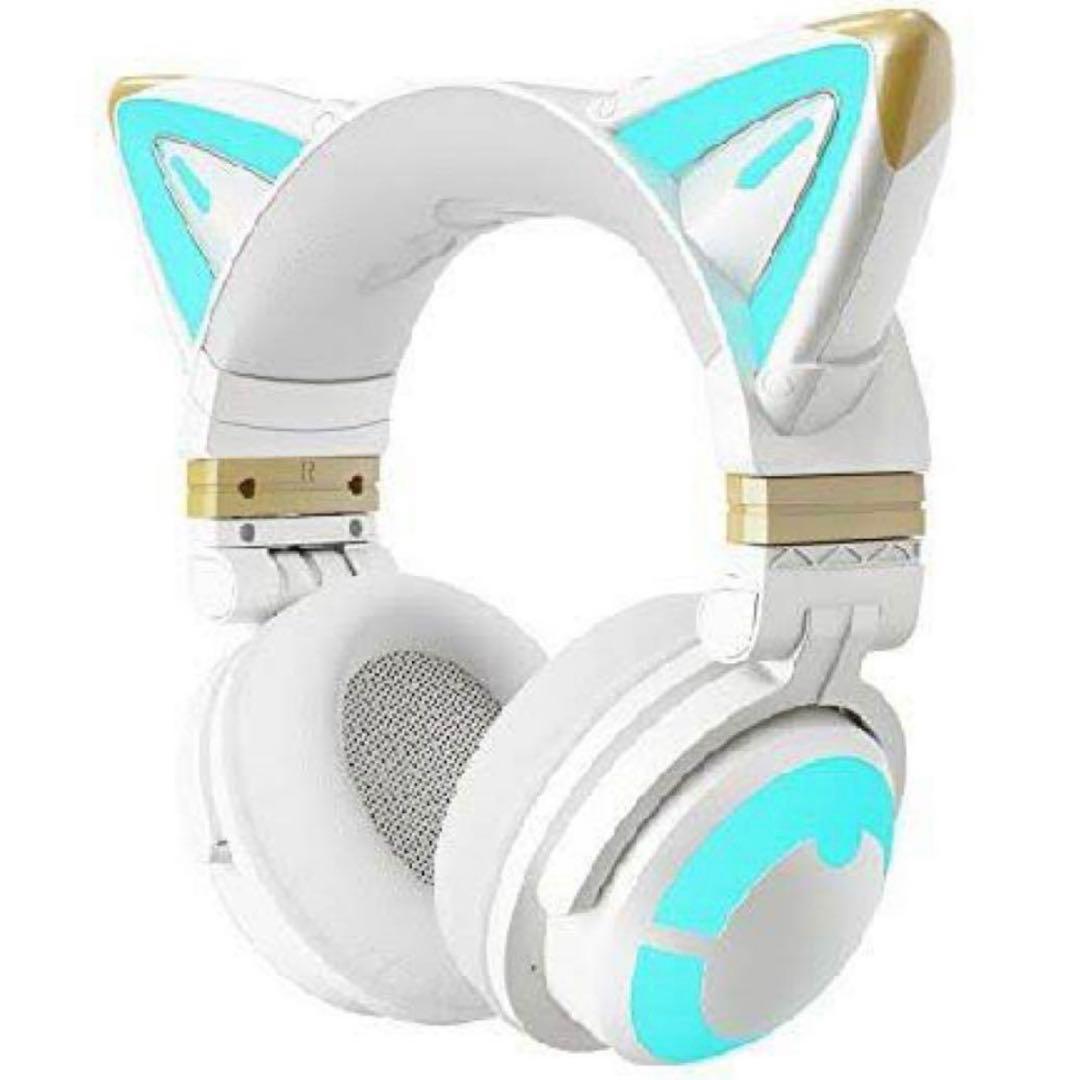 YOWU 猫耳ヘッドフォン　白