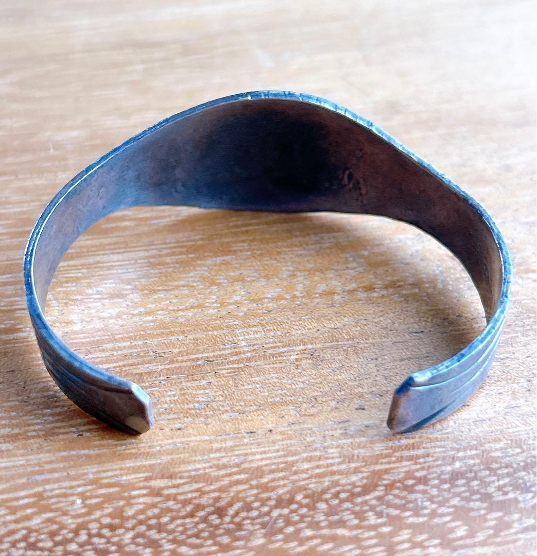 インディアンジュエリー ターコイズ シルバー バングル フリーサイズ DD