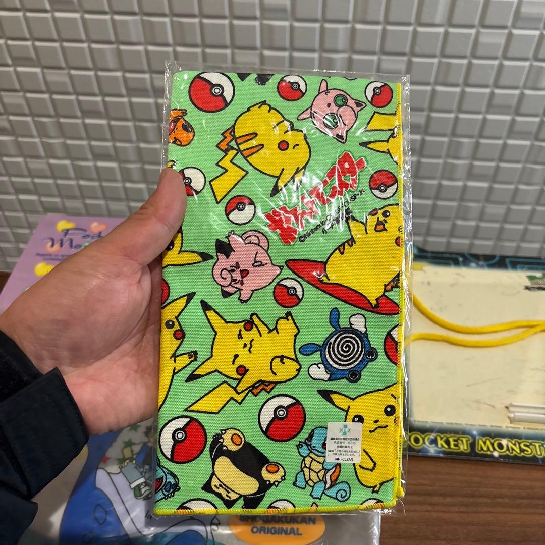 初代　ポケモングッズ　タオル　ハンカチ　ビーチバック　スプーン　黒板