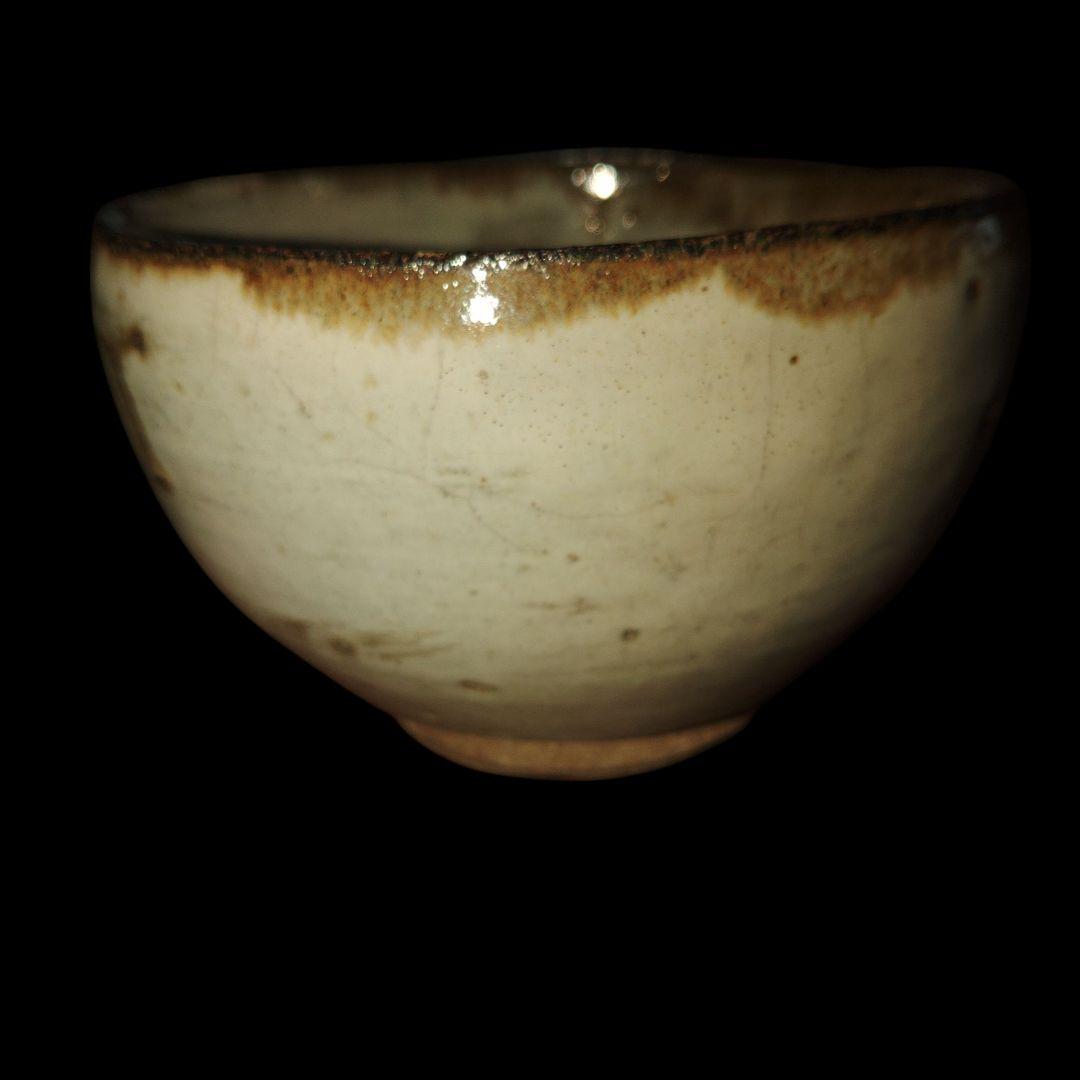 古唐津　皮鯨手茶碗　木箱付　茶器