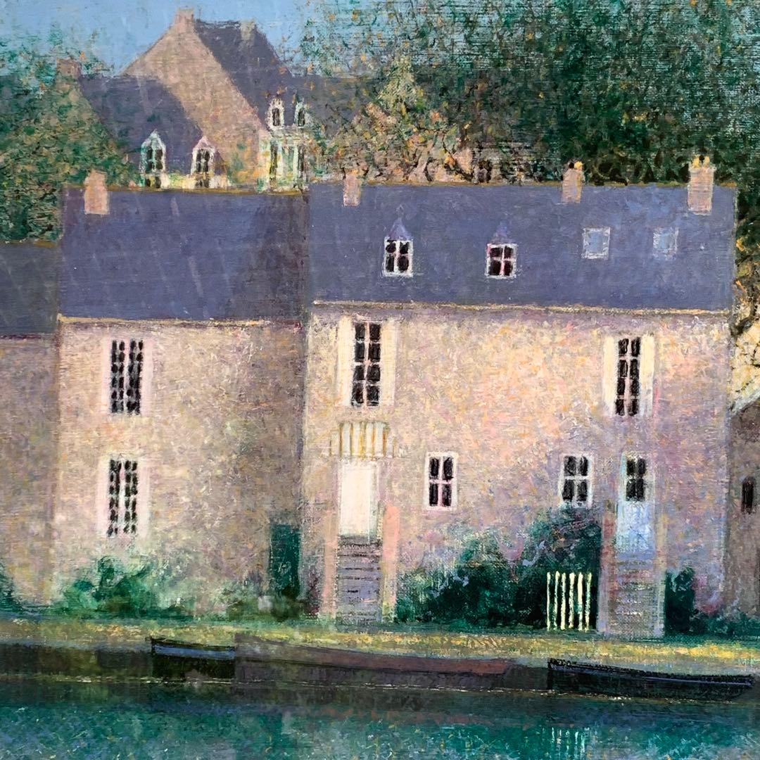 アンドレ・ブーリエ 油彩画 「アラージュの道」60cm×49cm