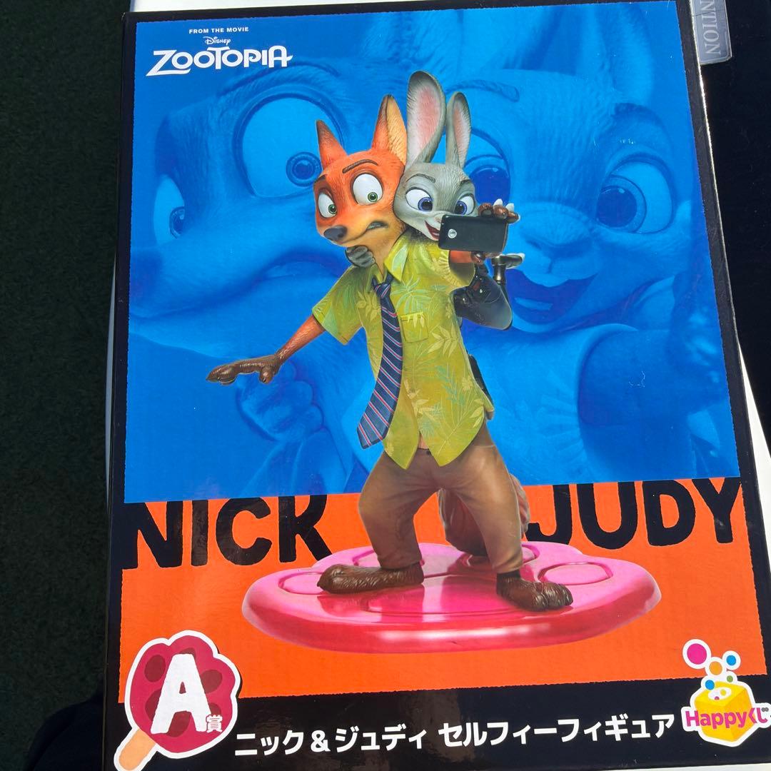 新品 happyくじ ズートピア A賞 ニック＆ジュディ フィギュア