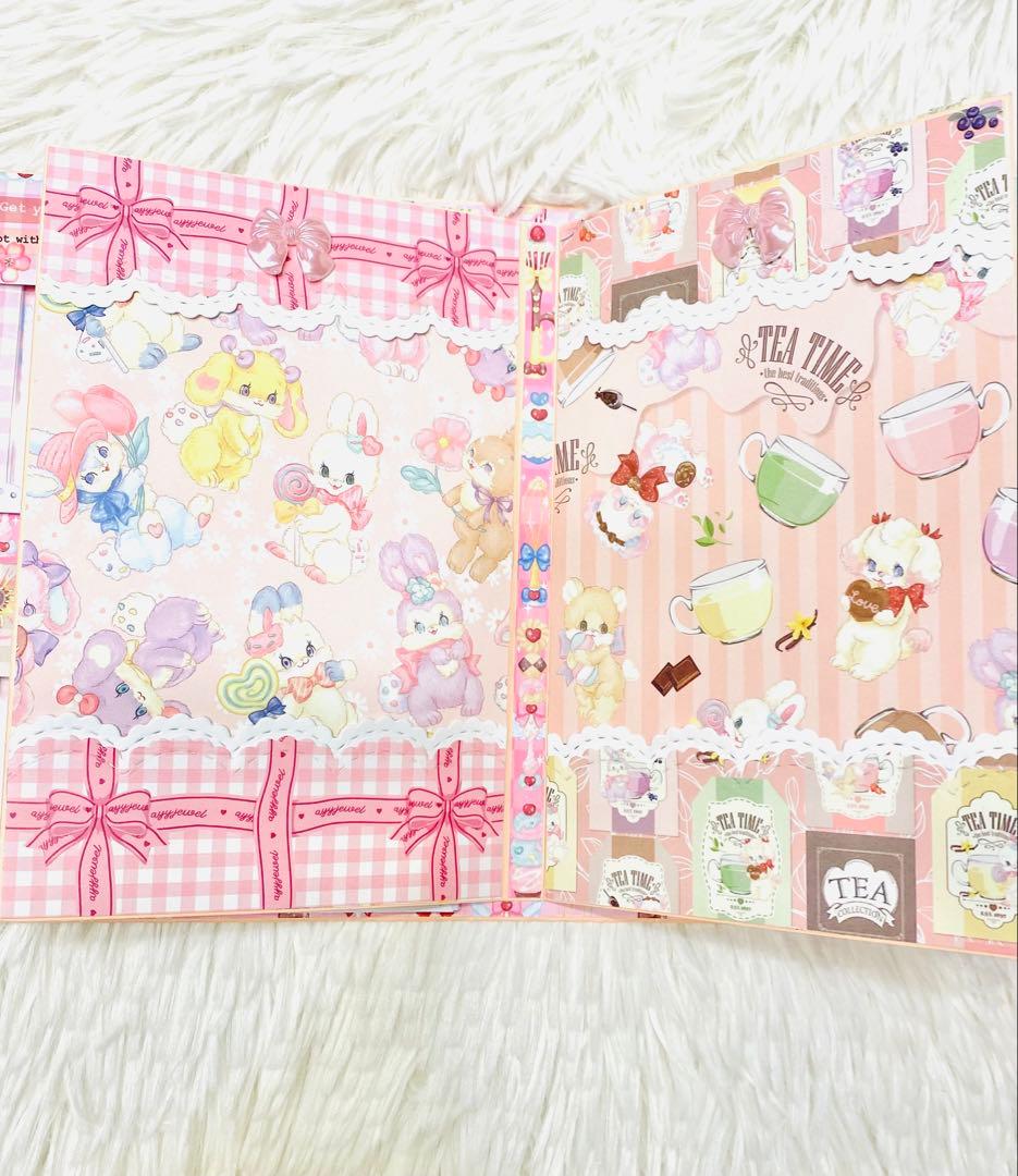 おすそ分けファイル　蛇腹ファイル　セット販売　紙モノ　コラージュ　メモ