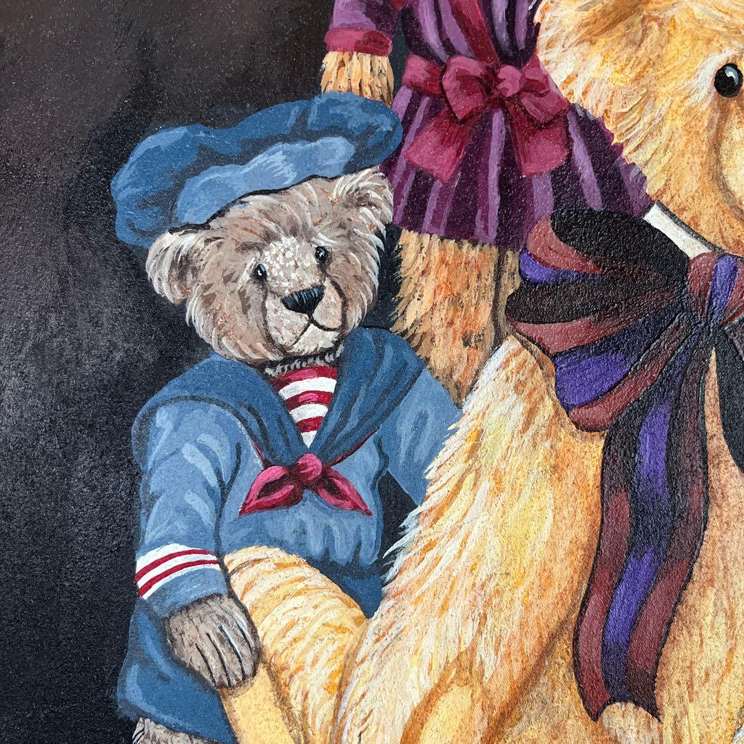 手書きのテディベアボード作家の作品